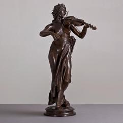 A 19th Century Bronze Figure of a Woman by Delaplanche