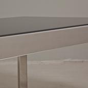 A Baughman Chromium Steel and Lacquered Dining Table 1970s Alternate image