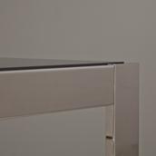 A Baughman Chromium Steel and Lacquered Dining Table 1970s Alternate image