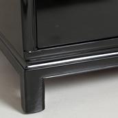 A Black Lacquered Eight Drawer Asian Modern Commode 1950s Alternate image