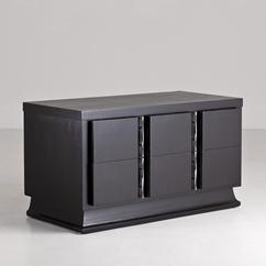 A Black Stained Rom Weber Designed Cabinet 1950s