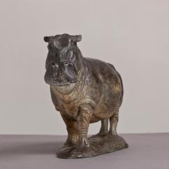 A Bronze Cast of a Hippopotamus by Tim Nicklin