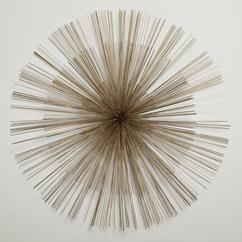 A Bronze Metal Starburst Wall Sculpture by Curtis Jere 1987