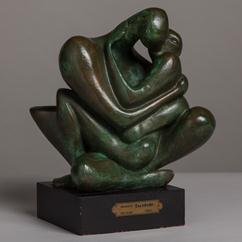 A Bronze Table Sculpture by Augusto Escobedo 1960s