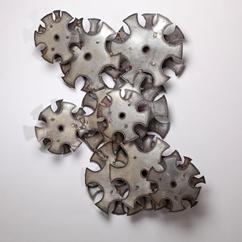 A Brutal Metal Wall Sculpture 1970s