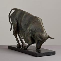 A Christian Maas Bronze Bull Sculpture 