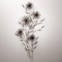 A Curtis Jere Laurel Tree Pom-Pom Wall Sculpture USA 1979