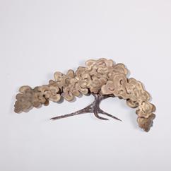 A Japanese Inspired Metal Wall Sculpture 1970s