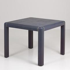 A Karl Springer Style Games Table in Faux Lizard Hide 1970s