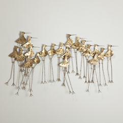 A Large Curtis Jere Sandpiper Wall Sculpture USA 1975