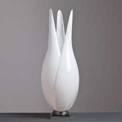 A Large Single Rougier Lamp in a Lily Shape Canada late 1970s