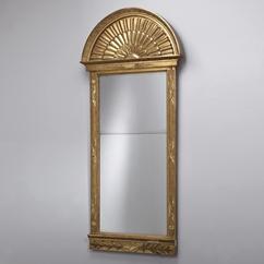 A Large Swedish Empire Mirror with Original Gilding circa 1800