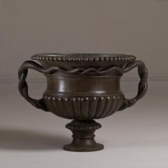 A Late 19th Century Warwick Style Cast Iron Urn