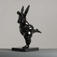 A Late 20th Century Glazed Ceramic Figurative Sculpture