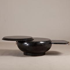 A Maitland Smith Stone Veneered Extendable Coffee Table 1970s