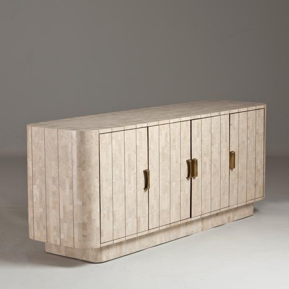 A Maitland Smith Tessellated Stone Cabinet 1970s