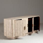 A Maitland Smith Tessellated Stone Cabinet 1970s Alternate image