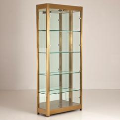 A Mastercraft Designed Brass Framed Glazed Cabinet circa 1965