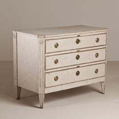 A Painted Swedish Gustavian Commode circa 1800
