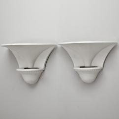 A Pair of Arius Plaster Wall Lamps 1930s