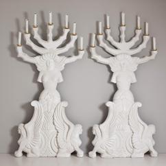 A Pair of Candelabra in the Manner of Serge Roche 1960s/70s