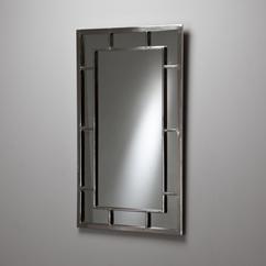 A Pair of Chrome Milo Baughman Mirrors 1970s