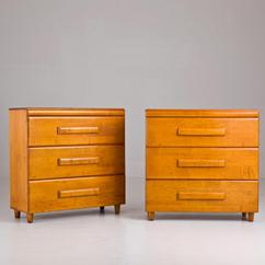 A Pair of Commodes by Heywood Wakefield USA 1960s