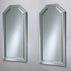 A Pair of Deco Style Mirrors 1980s