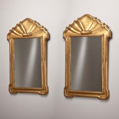 A Pair of Dorothy Draper Giltwood Mirrors USA 1950s