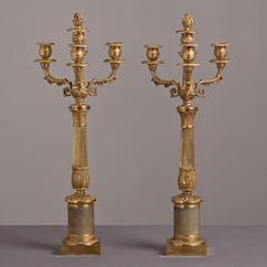 A Pair of French Ormolu Candelabra circa 1820