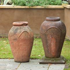 A Pair of Late 19th Century Italian Terracotta Storage Jars