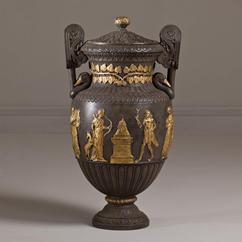 A Pair of Neo Classical Cast Iron Urns circa 1850