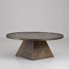 A Patinated Philip and Kelvin LaVerne Coffee Table