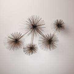 A Pom-Pom Metal Wall Sculpture by Curtis Jere 1977