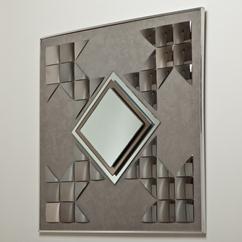 A Pop Art Style Mirrored Wall Sculpture 1970s