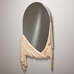 A Rare Neoclassical Inspired Draped Mirror by Chapman 1960s