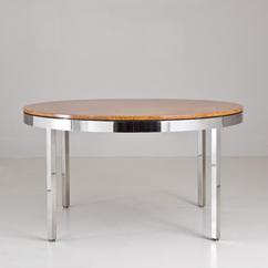 A Root Veneered Circular Centre Table by Pace 1970s