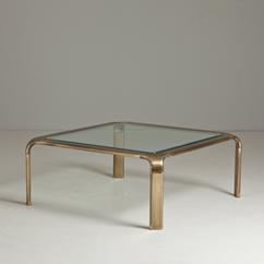 A Square Brass Widdicomb designed Coffee Table 1970s