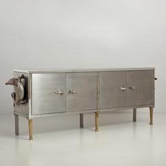 A Stunning Christian Maas Steel Four Door Cabinet circa 1993