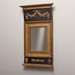 A Swedish Empire Gilt Mirror with Original Mirror Plate circa 1790 