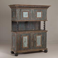 A Swedish Painted Baroque Cupboard circa 1690