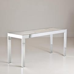 A Veined Marble Topped Console Table by Pace 1970s