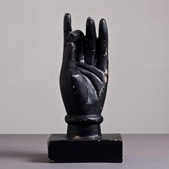 A Wooden Carved Sculpture of Buddhas Hand 1950s 