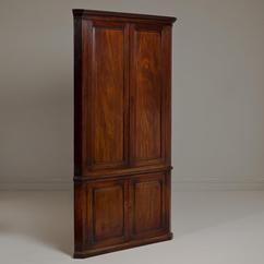 An 18th Century Mahogany Irish Corner Cupboard circa 1760