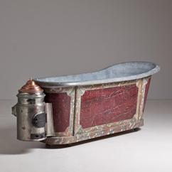 An Amazing Early 19th Century Portable Zinc Bath