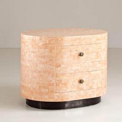 An Oval Stone Cabinet by Maitland Smith 1980s