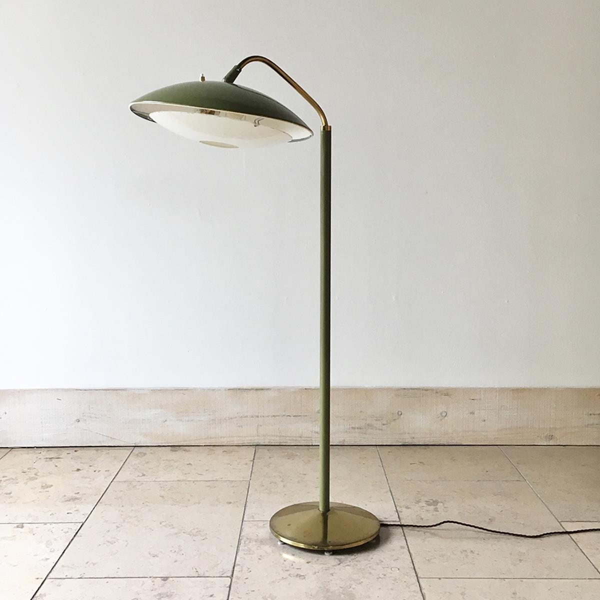 Talisman A Sage Green Floor Lamp by Gerald Thurston 1950s