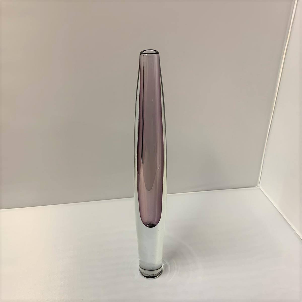 Talisman An Unusual Tall Tapered Sommerso Glass Single Stem Vase