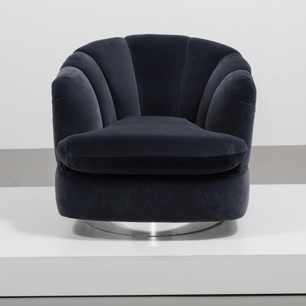 Talisman Milo Baughman Swivel Chair 1980s